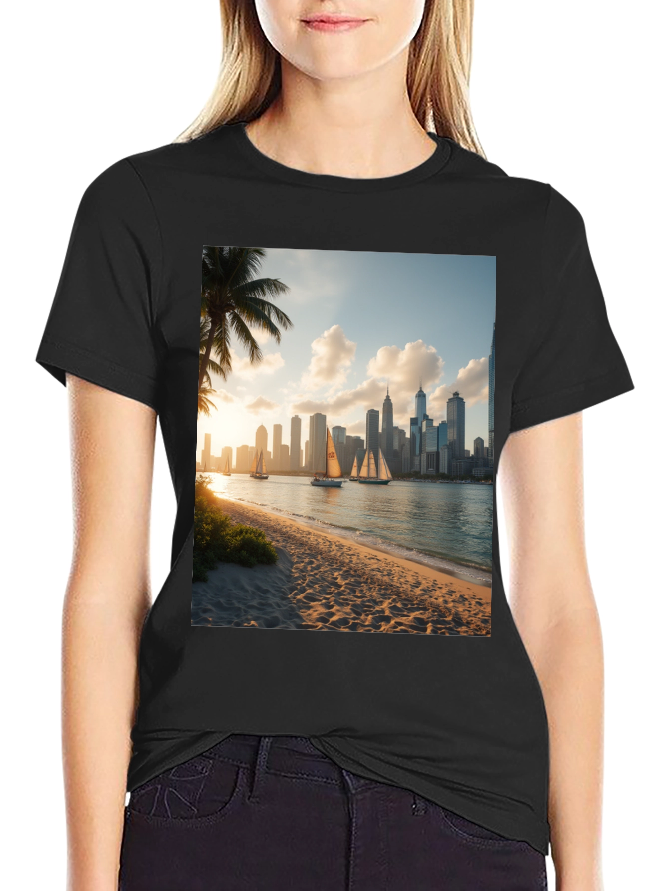 Coastal Cityscape Tee
