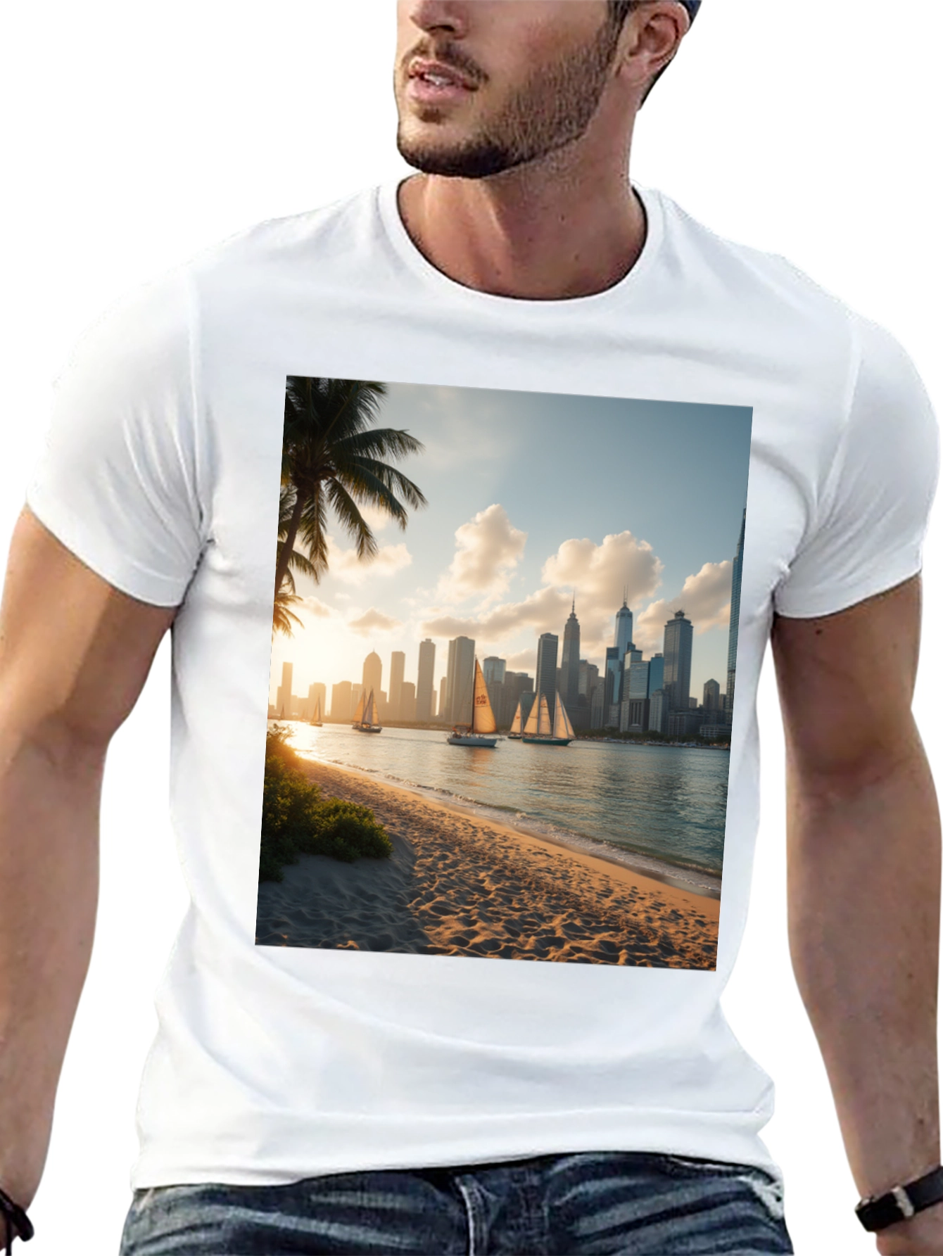 Coastal Cityscape Tee