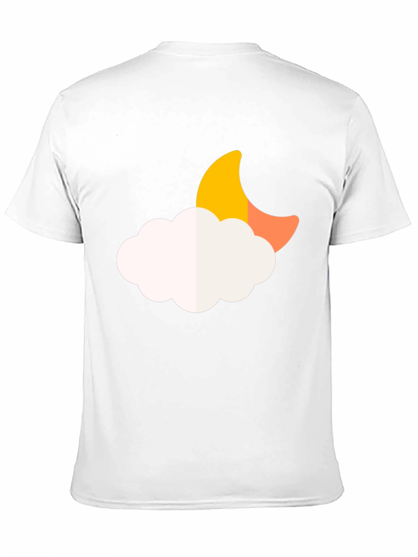 Moon Cloud Graphic Tee - Soft Black T-Shirt