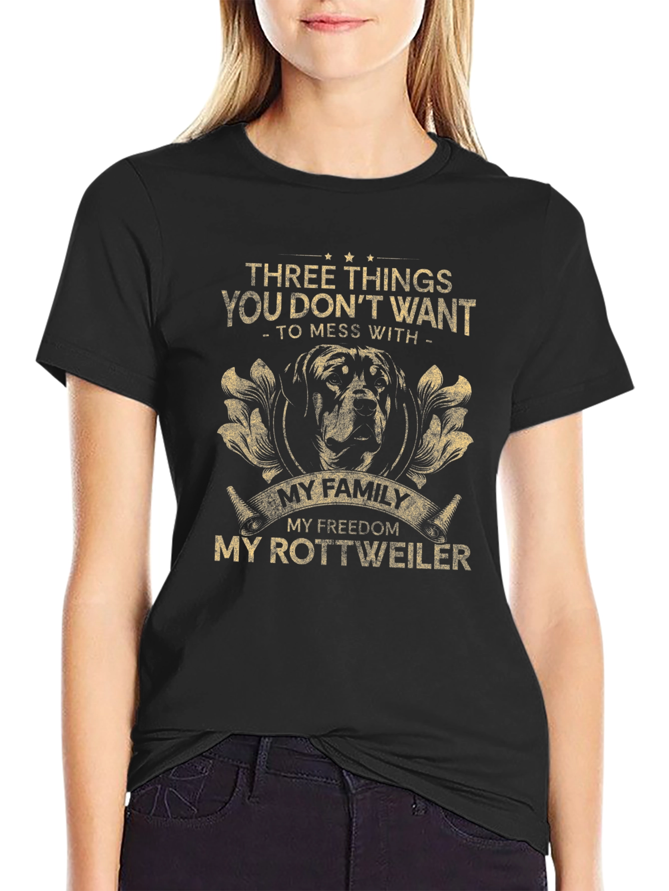 Rottweiler Family Freedom T-Shirt