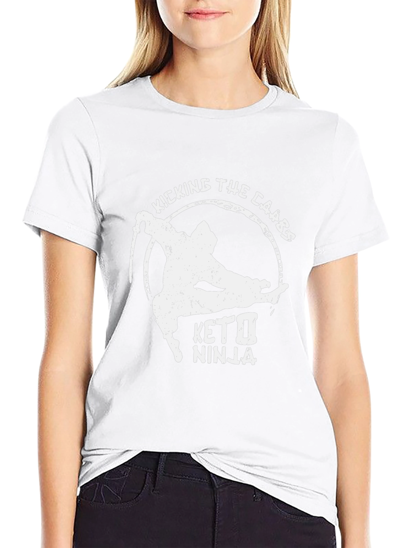 Keto Ninja T-Shirt - Kicking The Carbs Graphic Tee