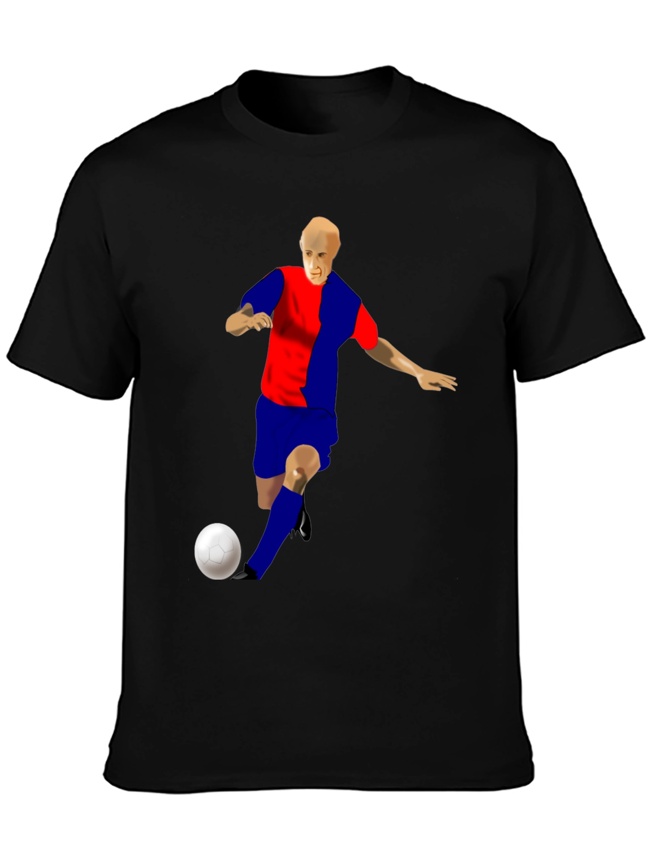 Soccer Player Graphic T-Shirt - Sporty Style