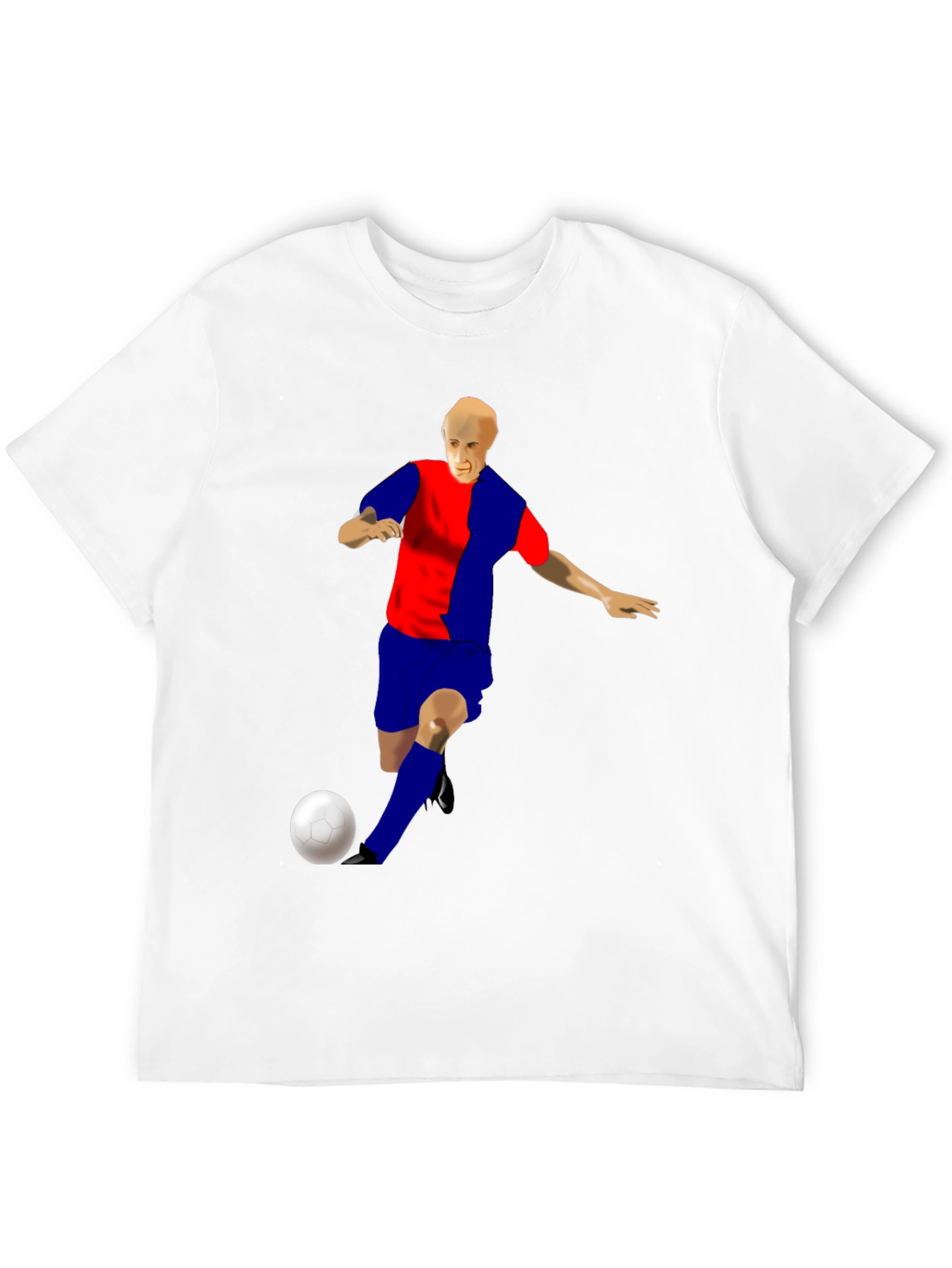 Soccer Player Graphic T-Shirt - Sporty Style
