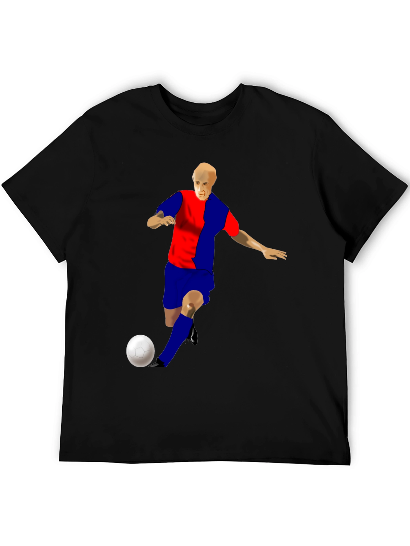 Soccer Player Graphic T-Shirt - Sporty Style