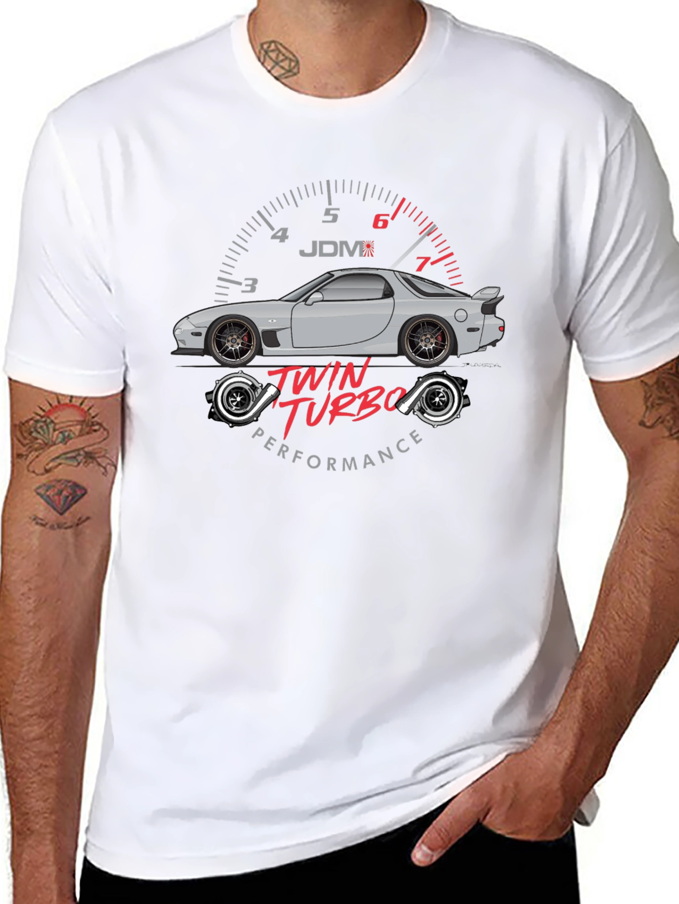 Twin Turbo JDM Car T-Shirt