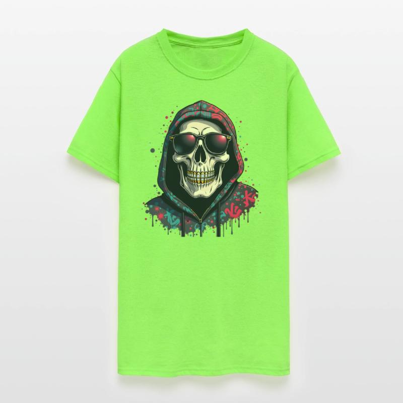 Gangster Skull Drip - Urban Streetwear Art