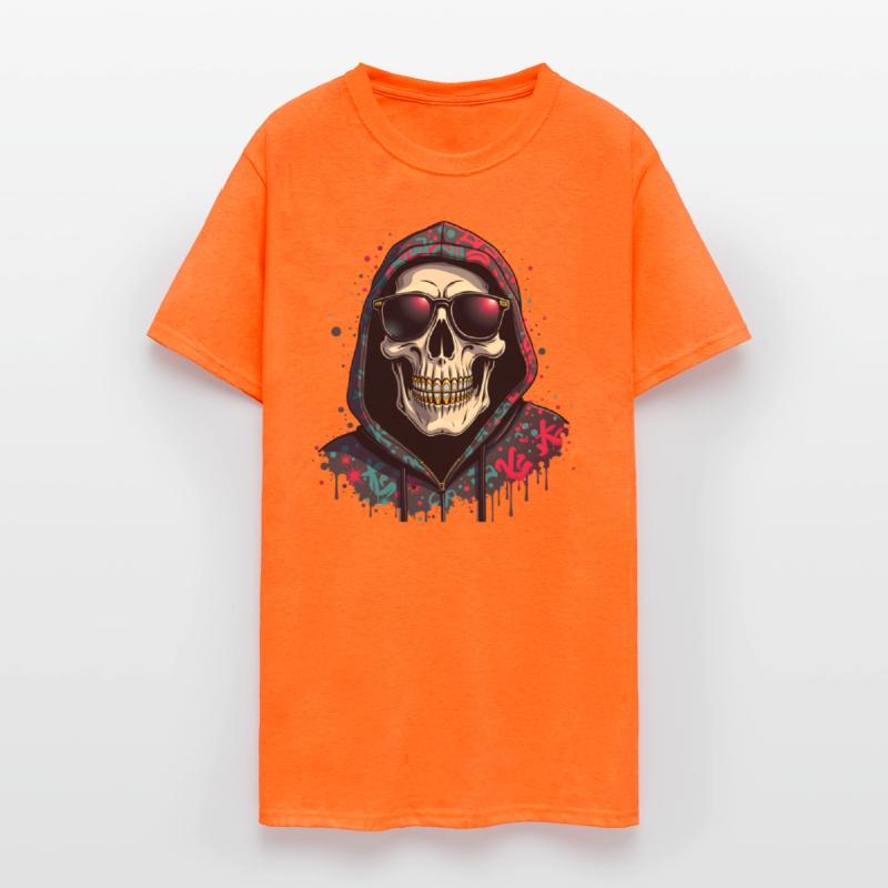 Gangster Skull Drip - Urban Streetwear Art