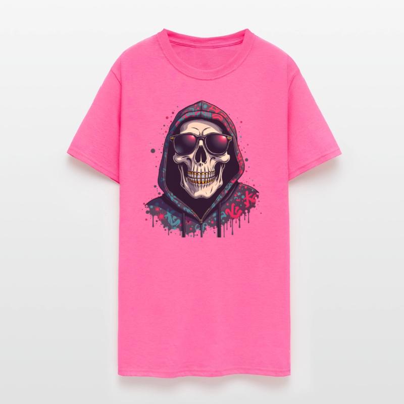 Gangster Skull Drip - Urban Streetwear Art