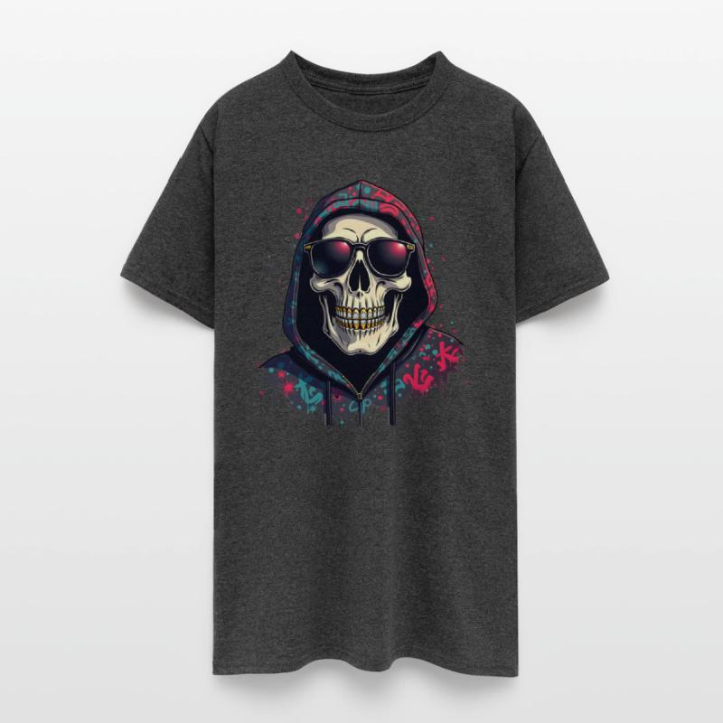 Gangster Skull Drip - Urban Streetwear Art