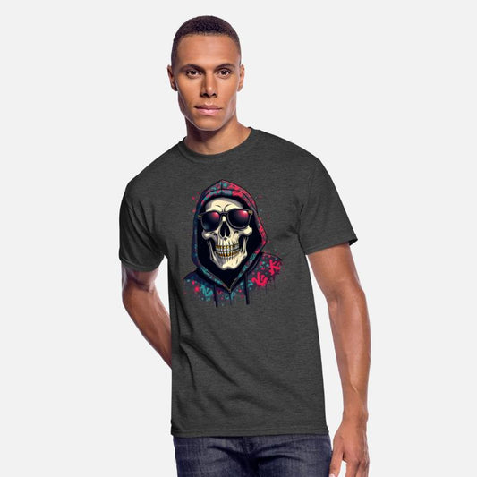 Gangster Skull Drip - Urban Streetwear Art
