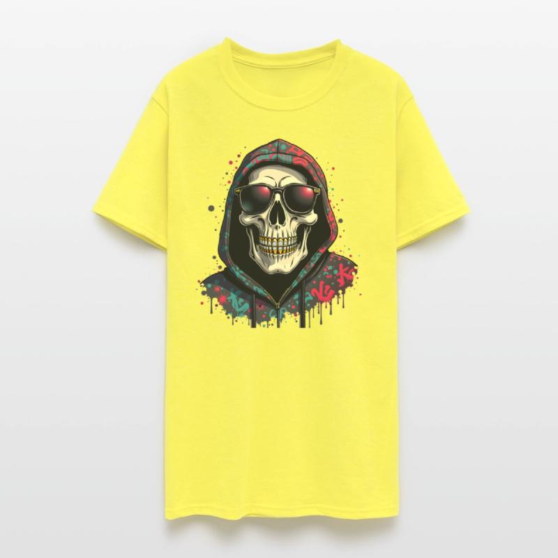 Gangster Skull Drip - Urban Streetwear Art