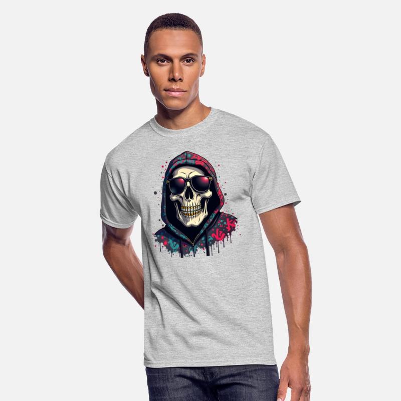 Gangster Skull Drip - Urban Streetwear Art