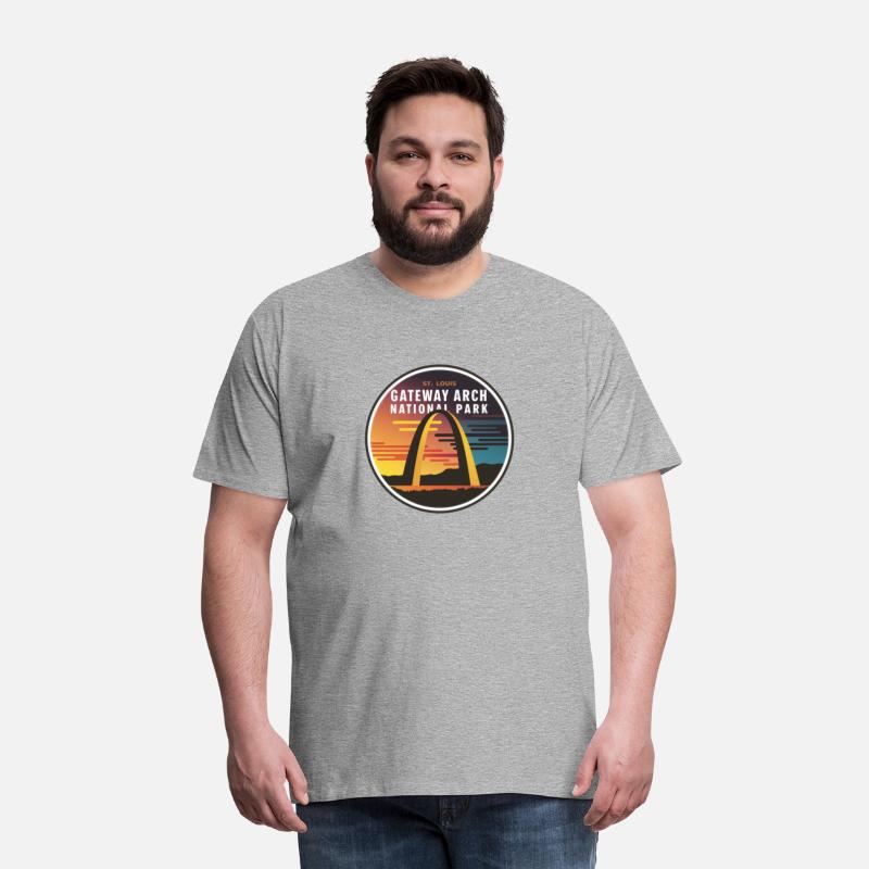 Gateway Arch National Park Round Emblem