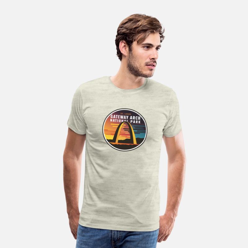 Gateway Arch National Park Round Emblem