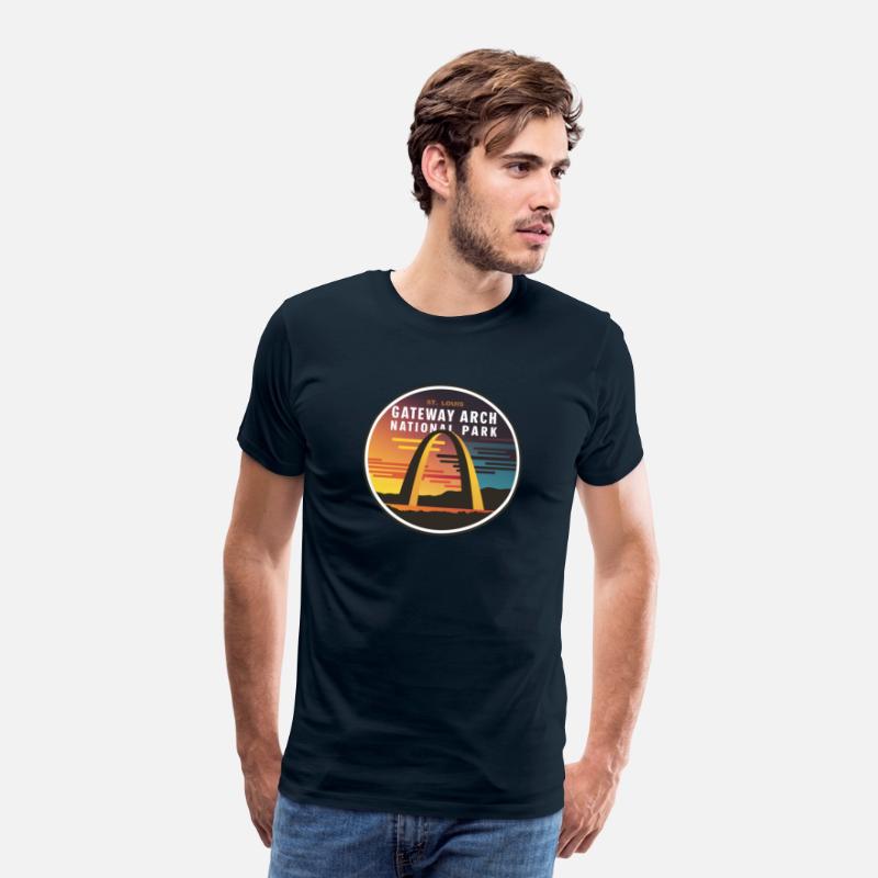 Gateway Arch National Park Round Emblem