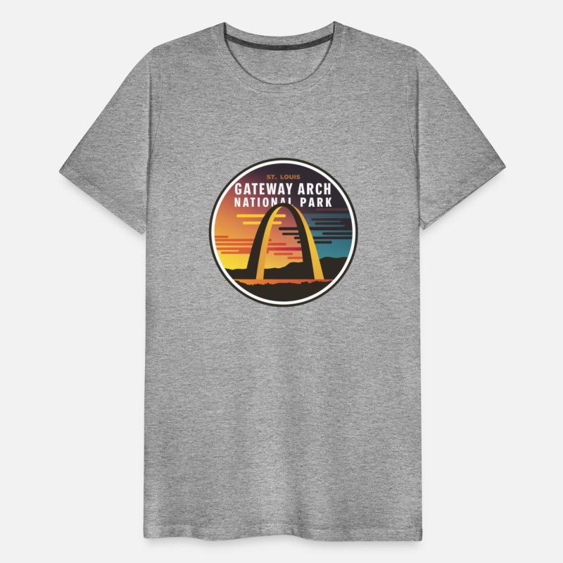 Gateway Arch National Park Round Emblem