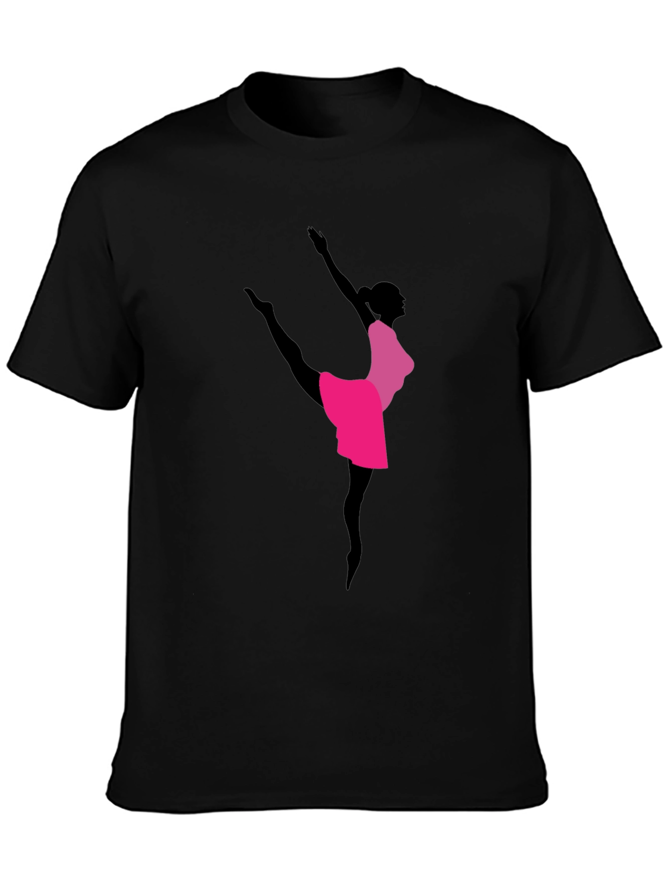 Elegant Ballerina Graphic Tee - Dancer Shirt