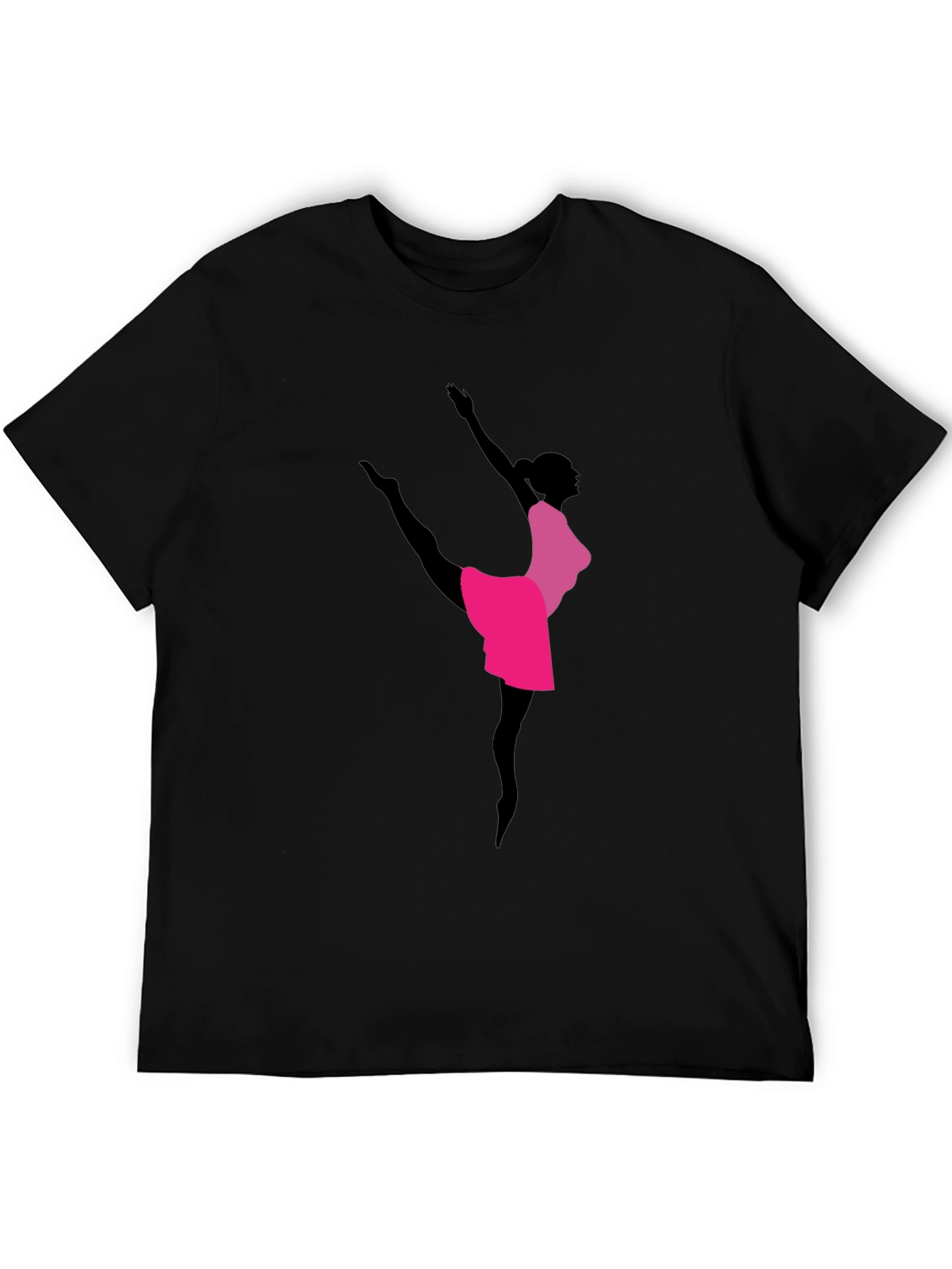 Elegant Ballerina Graphic Tee - Dancer Shirt
