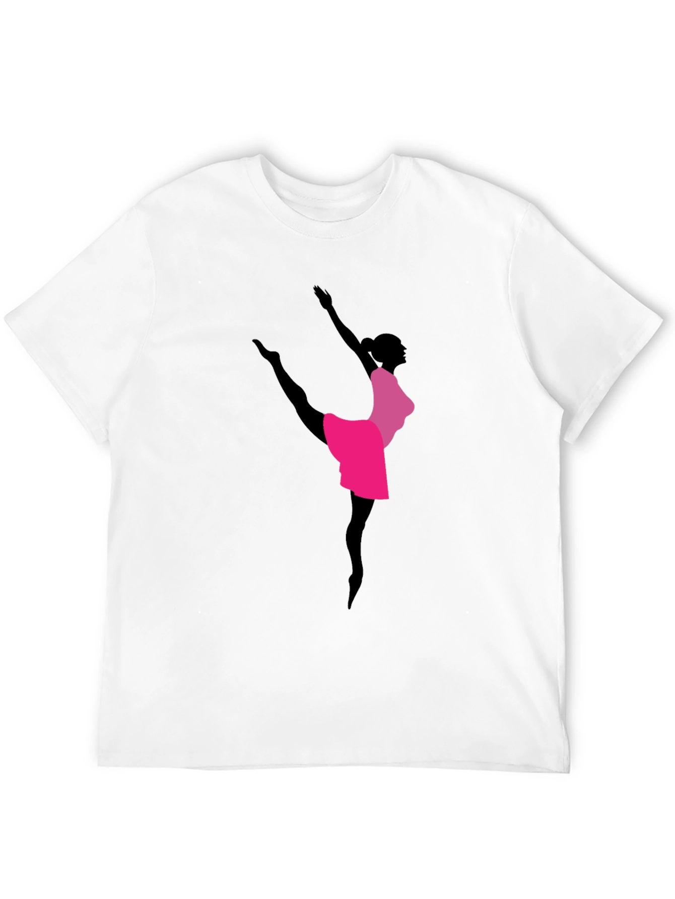 Elegant Ballerina Graphic Tee - Dancer Shirt