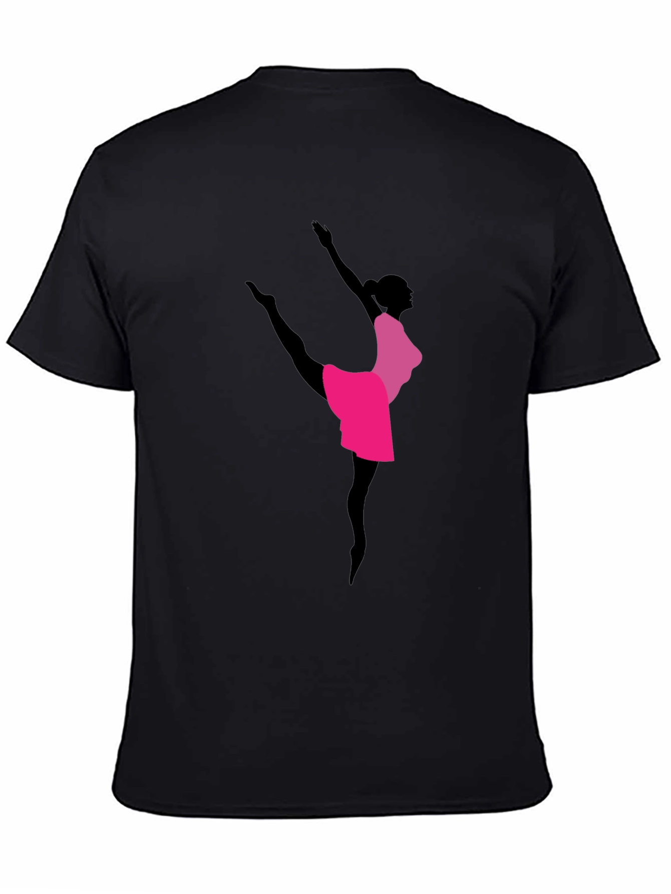 Elegant Ballerina Graphic Tee - Dancer Shirt