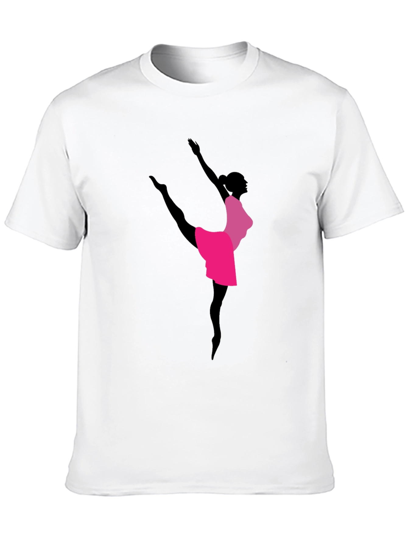 Elegant Ballerina Graphic Tee - Dancer Shirt