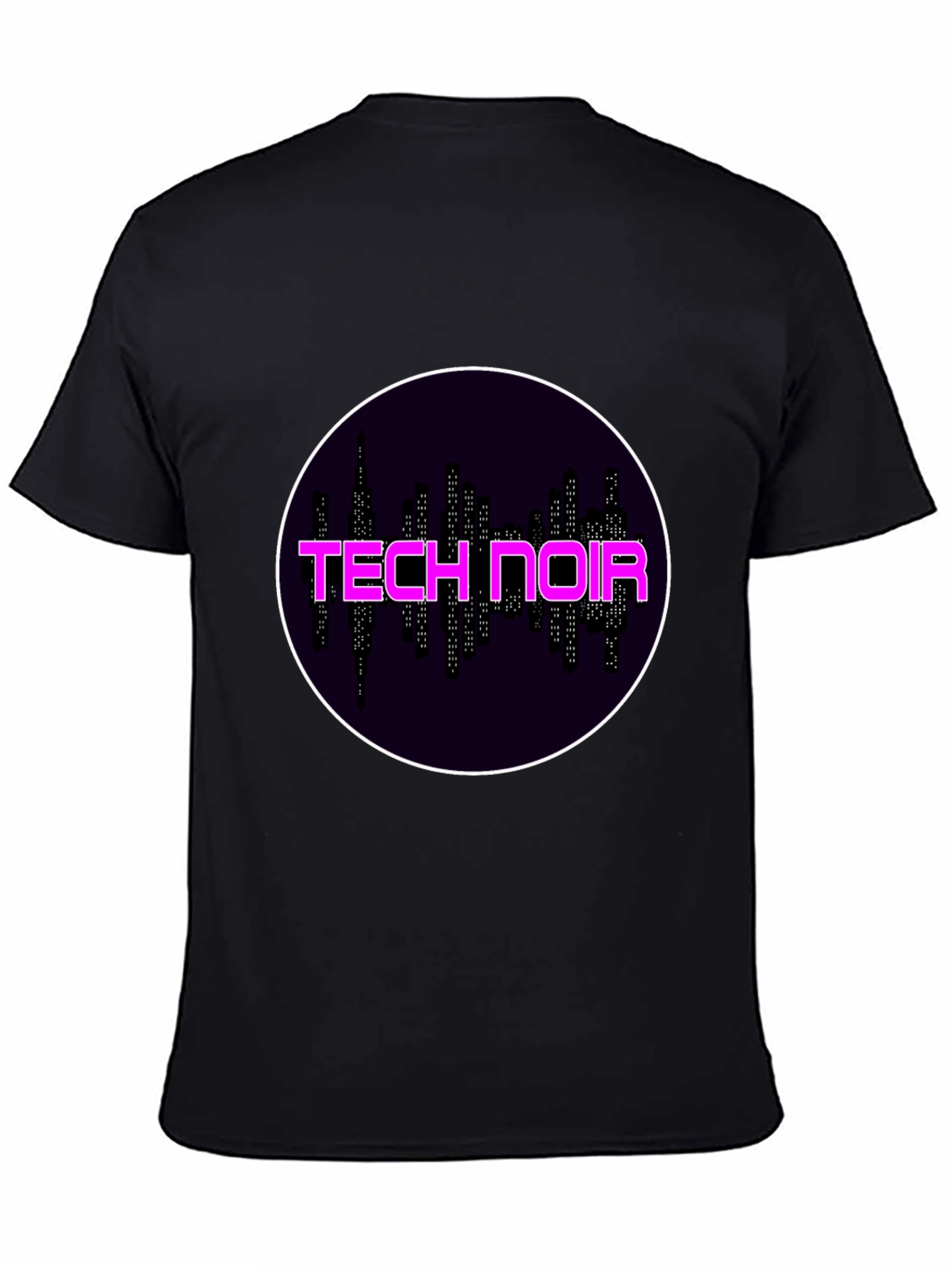 Tech Noir Graphic Tee - Black