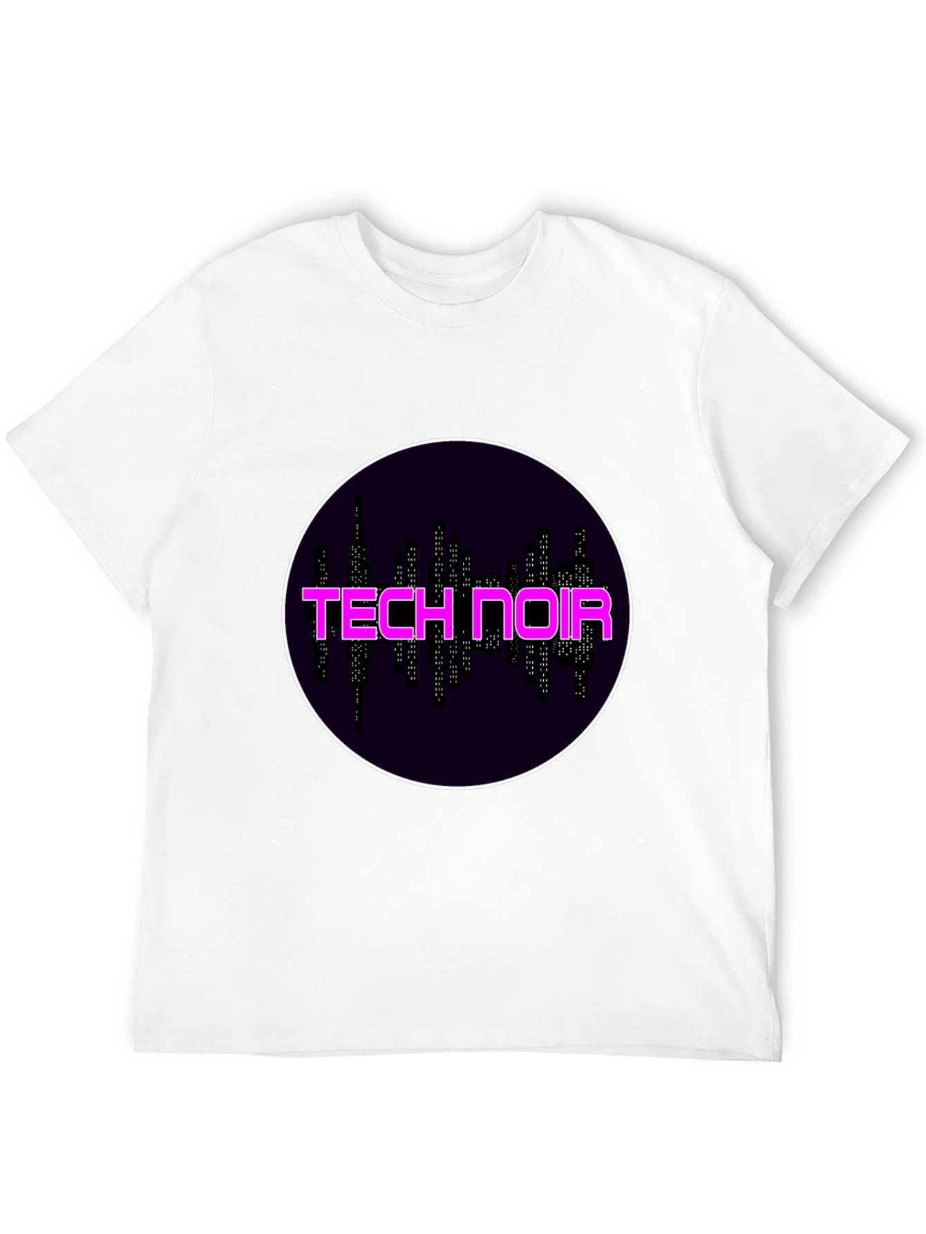 Tech Noir Graphic Tee - Black