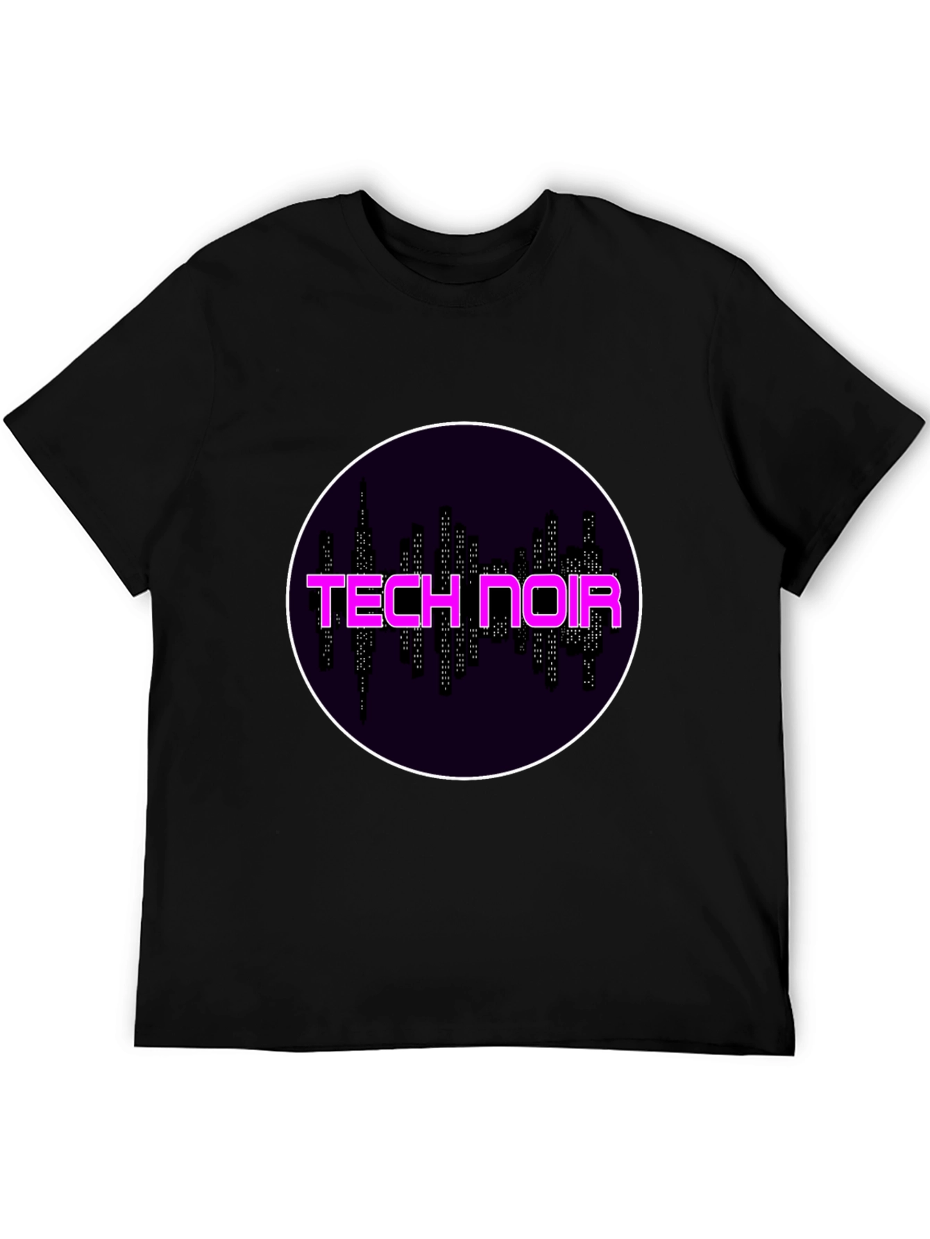 Tech Noir Graphic Tee - Black