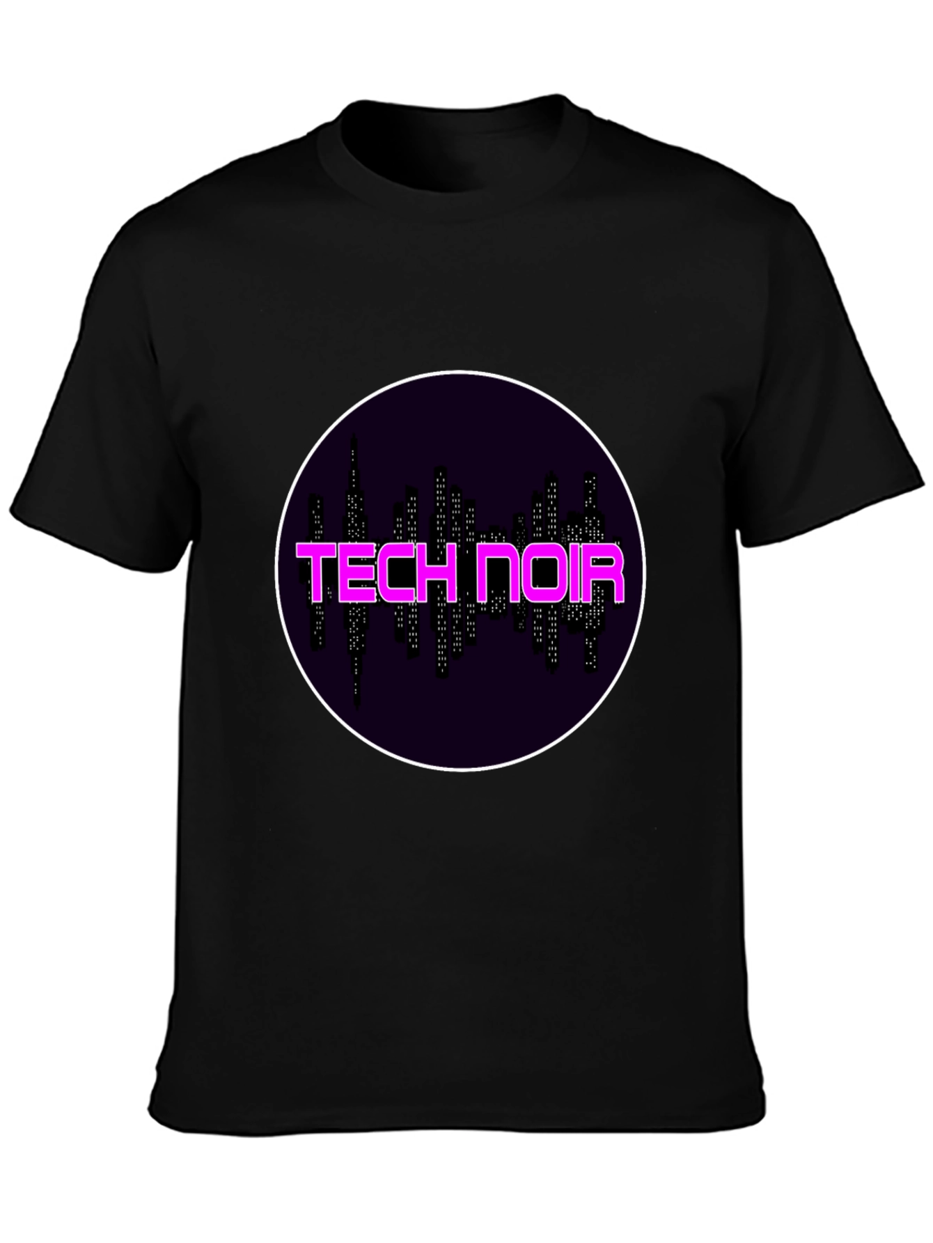Tech Noir Graphic Tee - Black