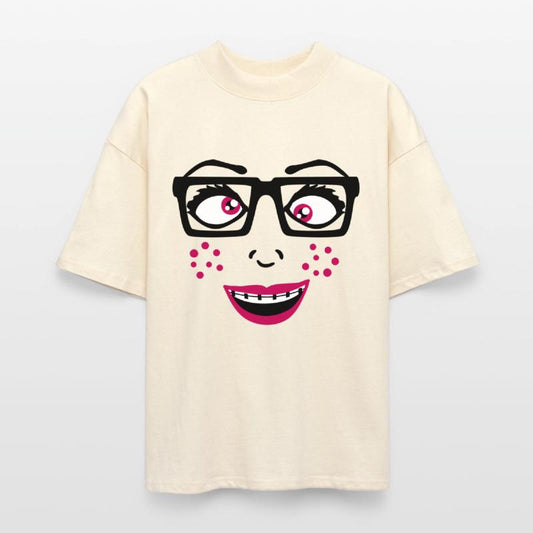 Geek nerd horny smart woman female girl sexy face