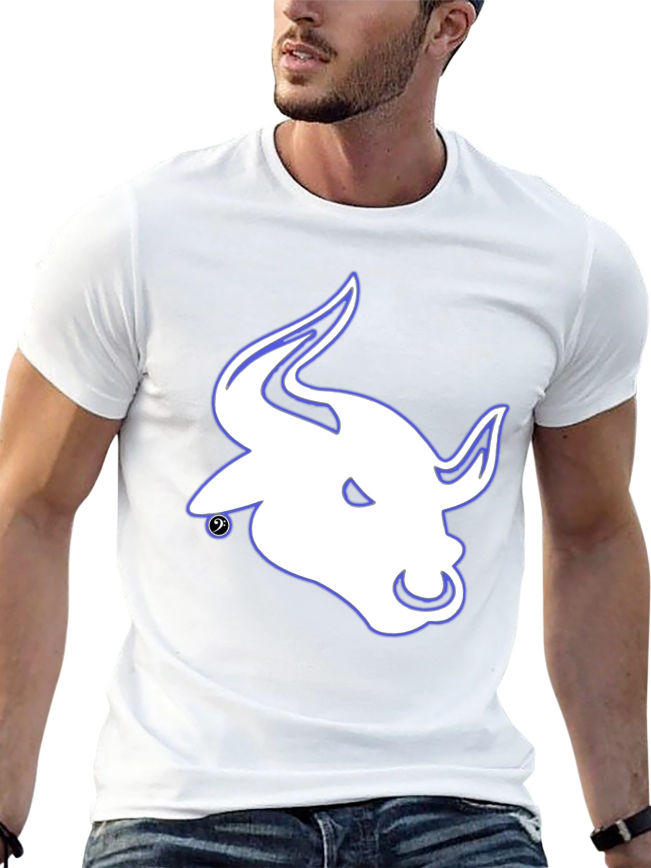 Bull Head Graphic Black T-Shirt