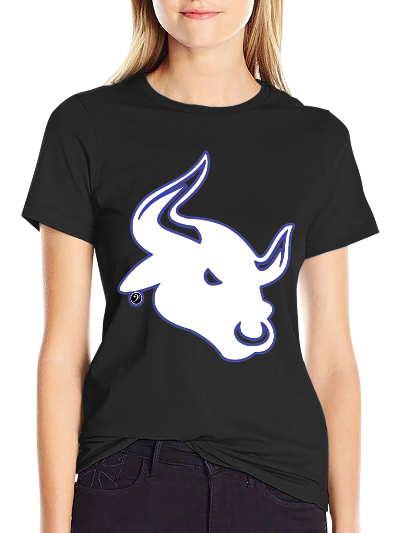 Bull Head Graphic Black T-Shirt