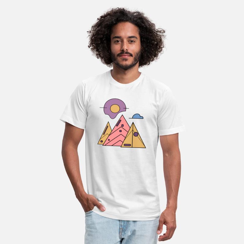 Geometric Mountain Sunrise