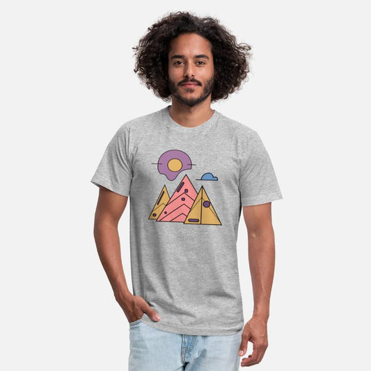 Geometric Mountain Sunrise