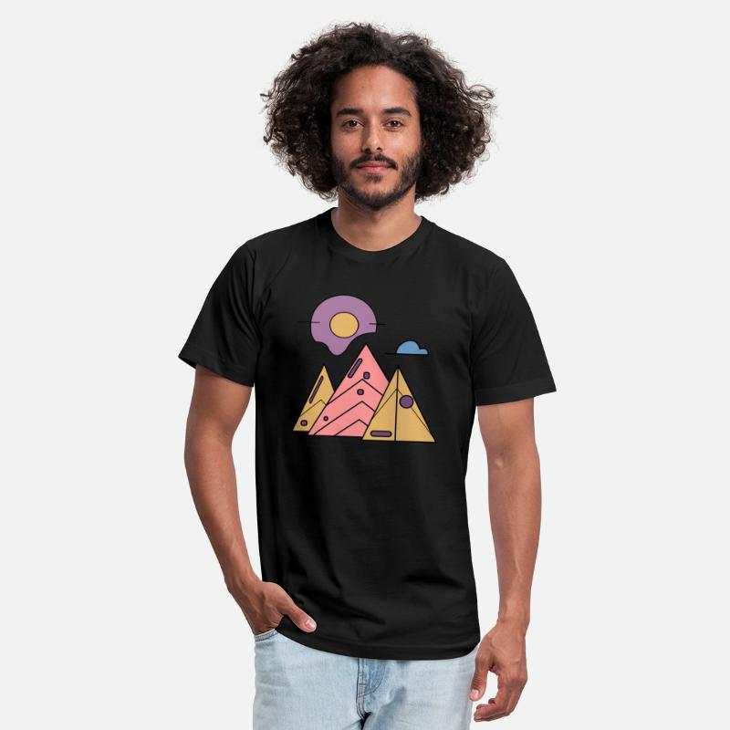 Geometric Mountain Sunrise