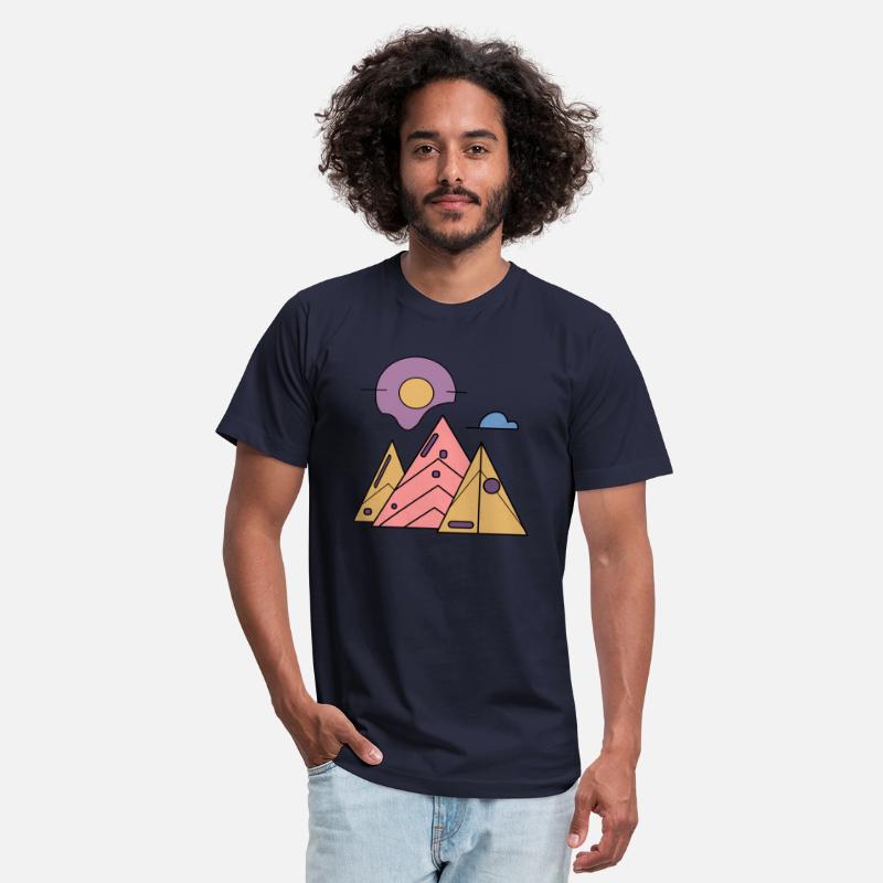Geometric Mountain Sunrise