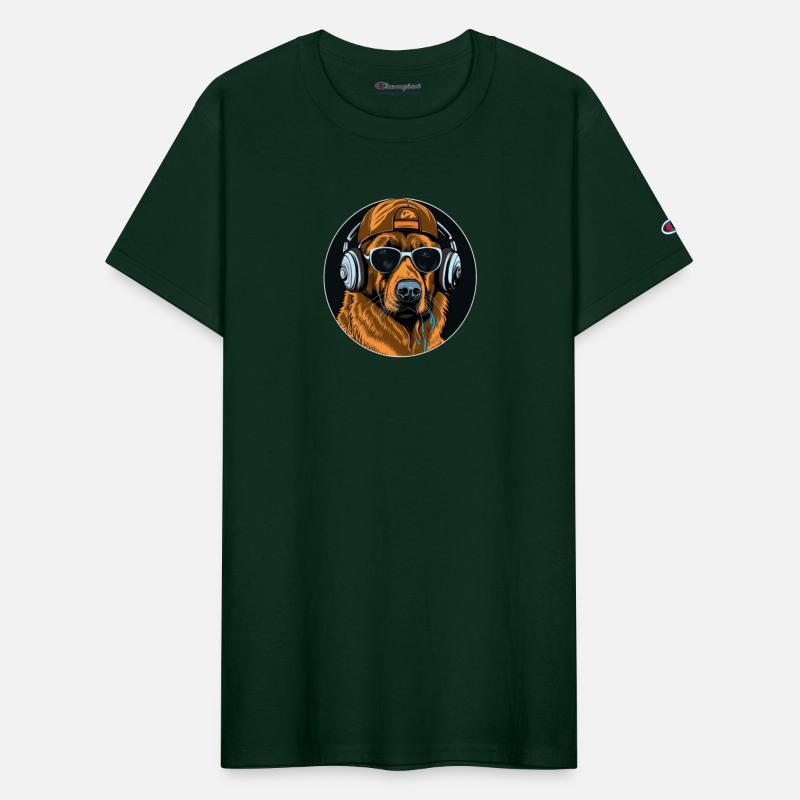 German Shepherd Funny Dog Rapper Hip Hop Music Pet