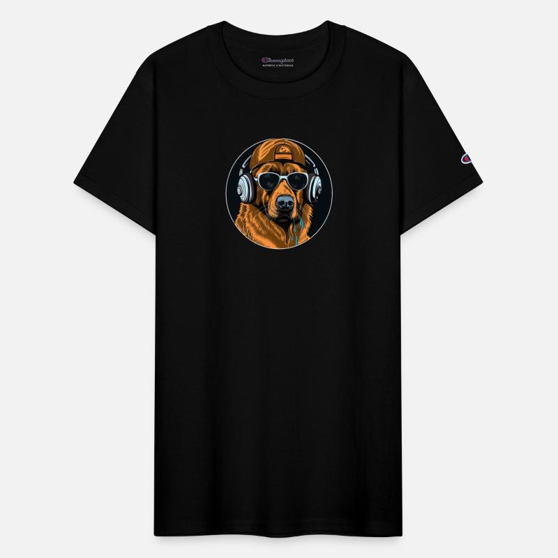 German Shepherd Funny Dog Rapper Hip Hop Music Pet