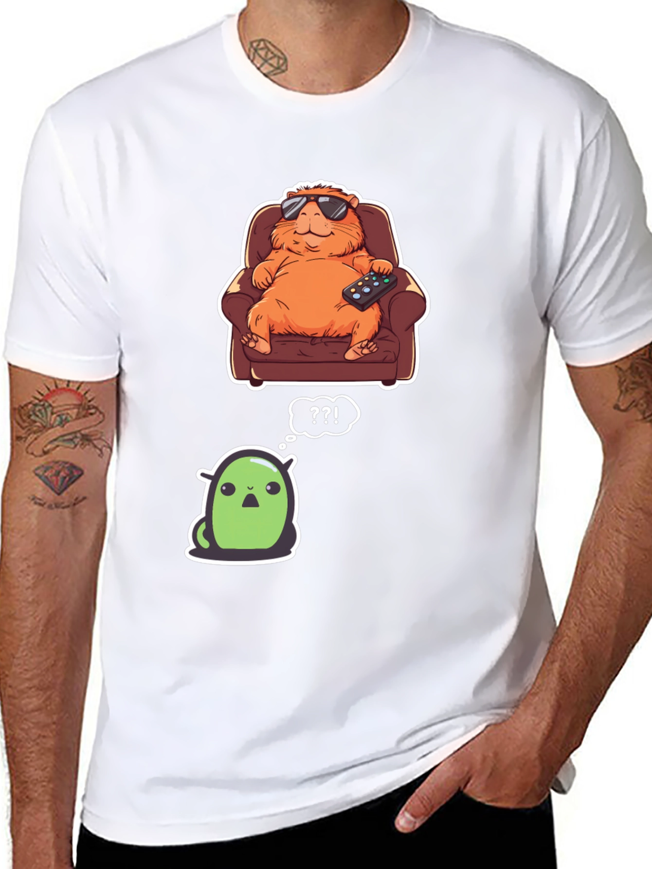 Cartoon Character Graphic T-Shirt