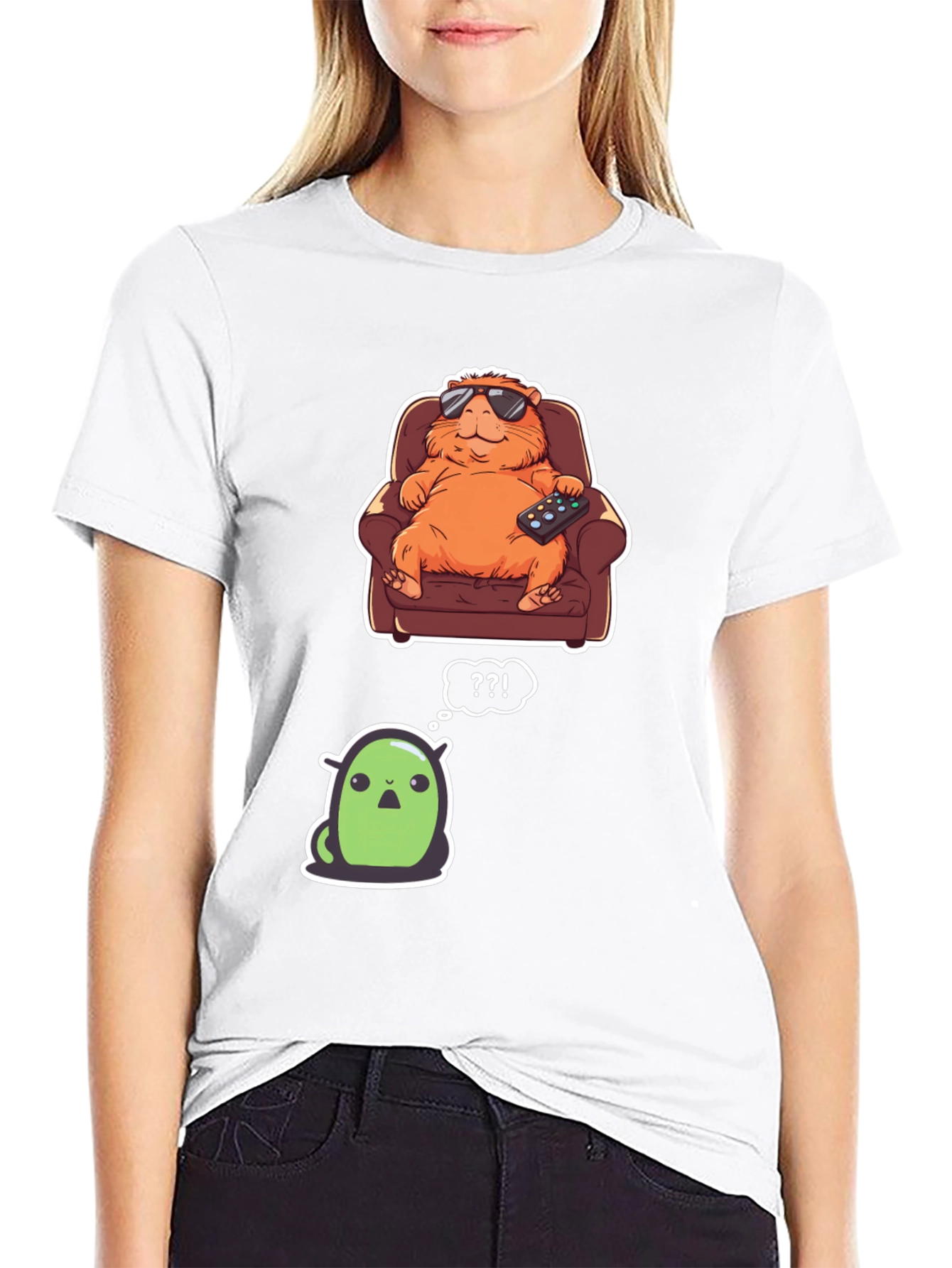 Cartoon Character Graphic T-Shirt