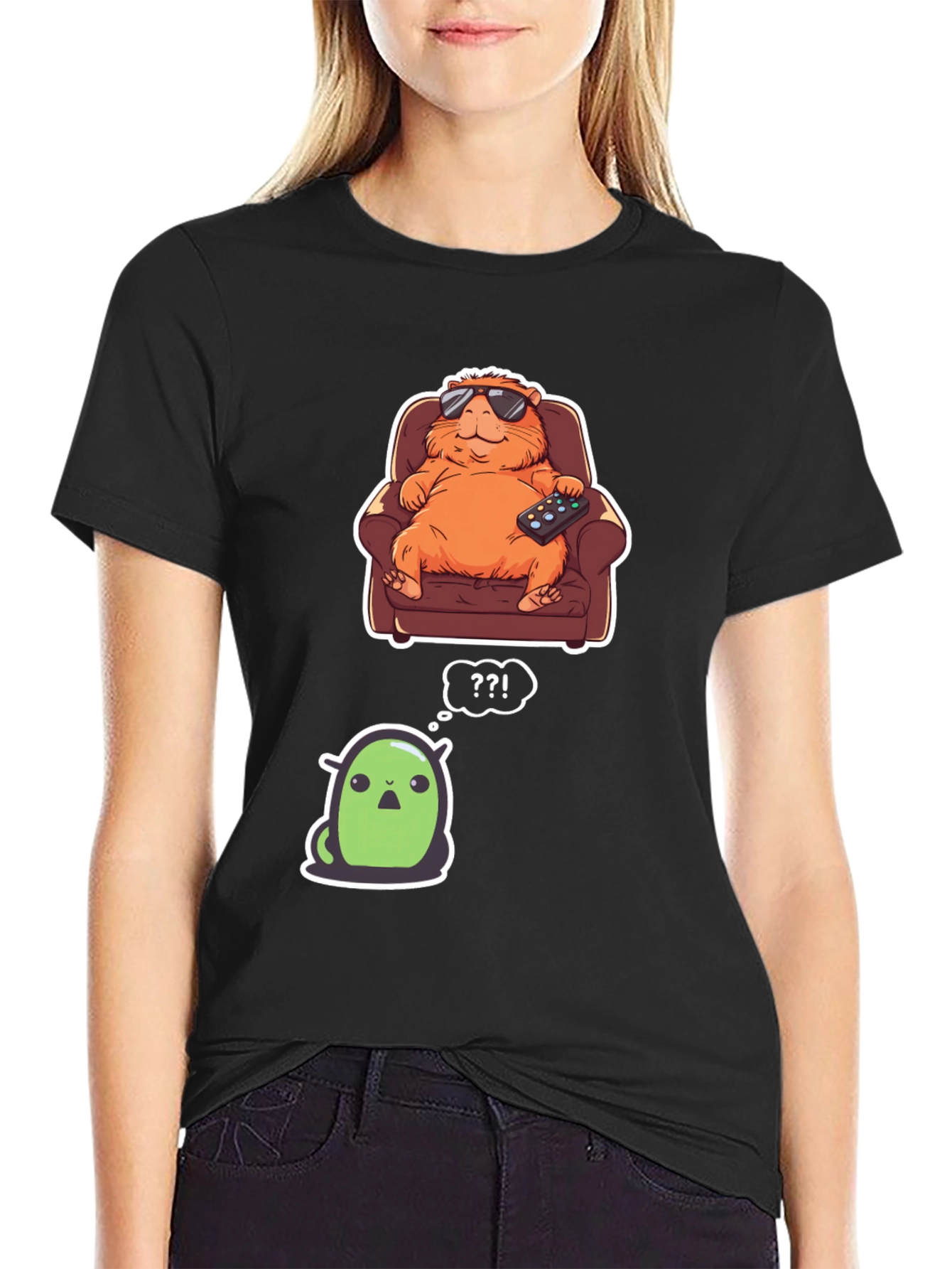 Cartoon Character Graphic T-Shirt