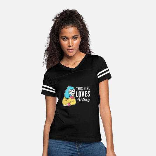 Girl Loves Acting Stage Performer Gift