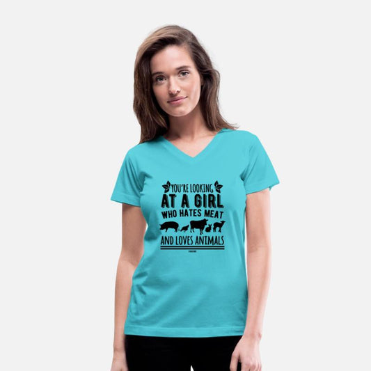 Girl loves animals vegan gift