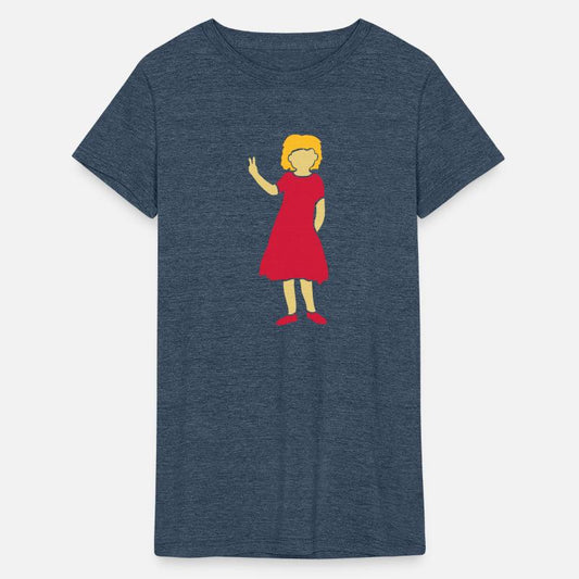 Girl silhouette peace sign