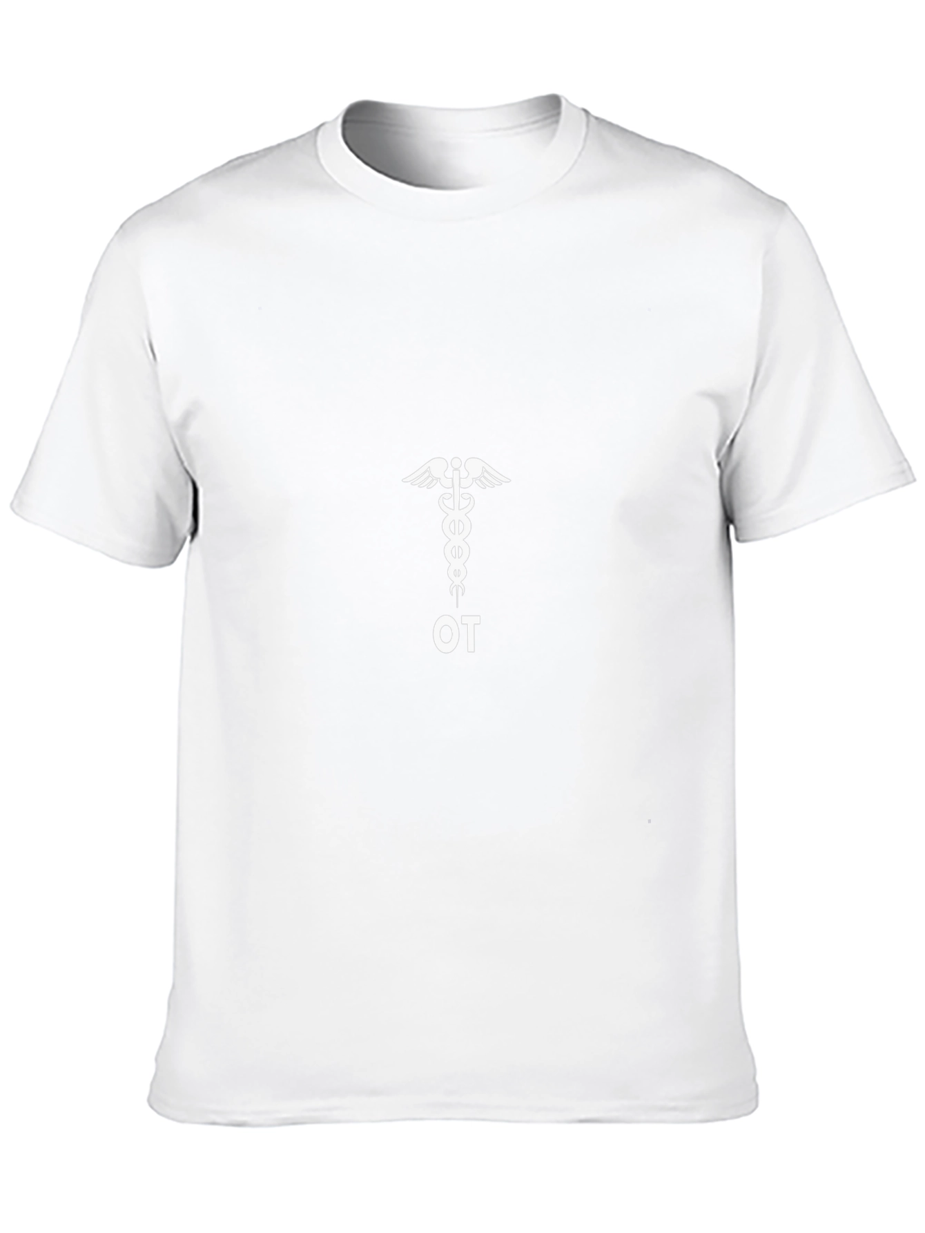 OT Caduceus Black T-Shirt - Occupational Therapy Tee