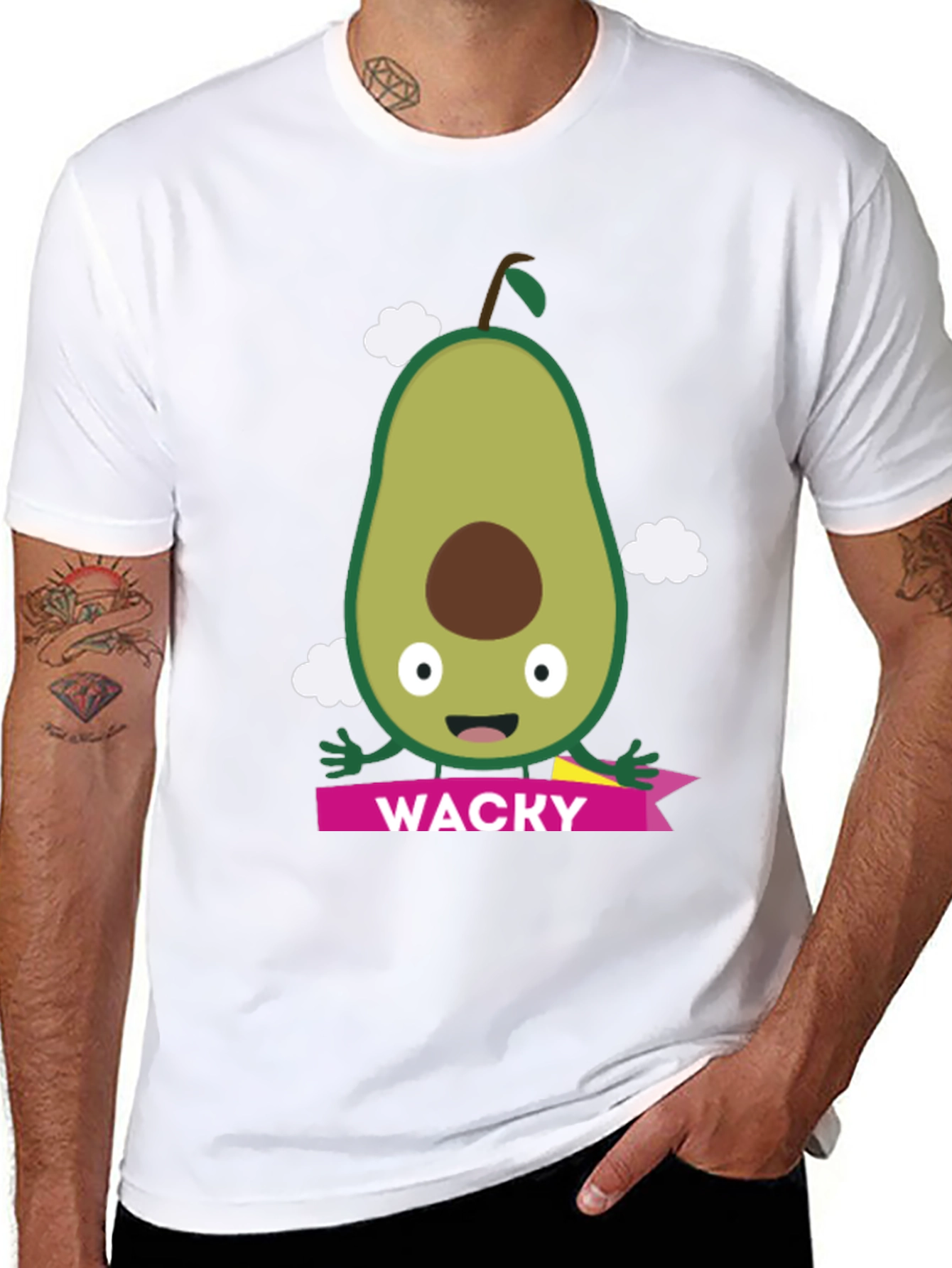 Wacky Avocado T-Shirt - Funny Fruit Tee