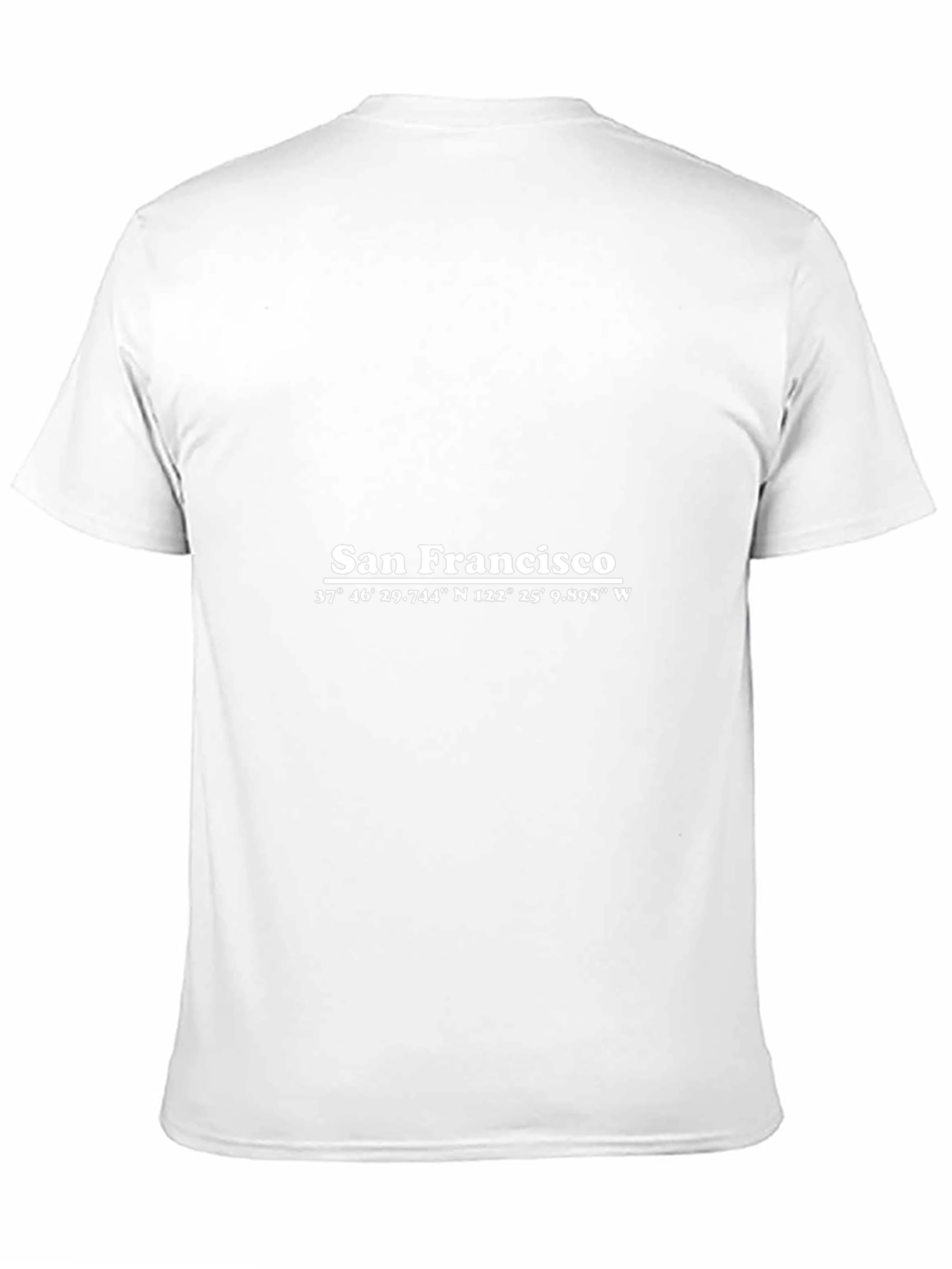 San Francisco Coordinates Black T-Shirt