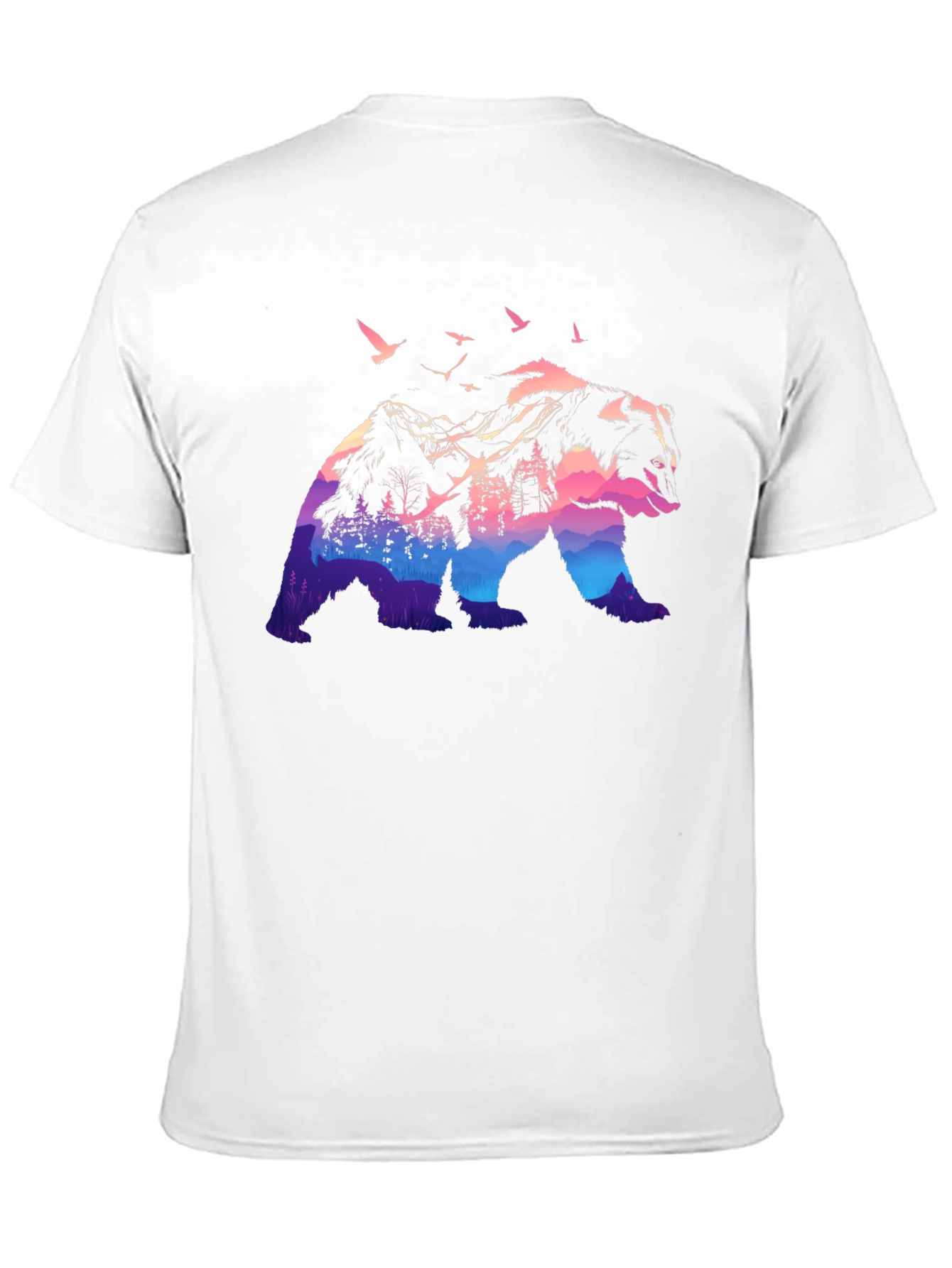 Nature Bear Graphic Tee - Mens Black T-Shirt
