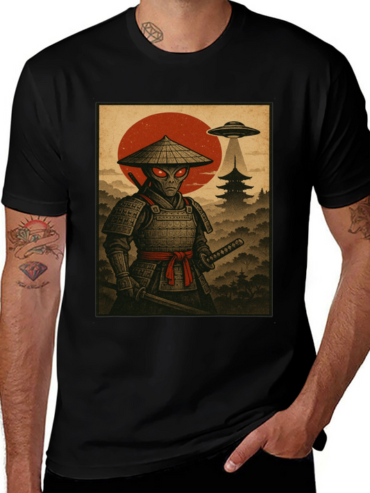 Alien Samurai T-Shirt: Sci-Fi Meets Ancient Warrior