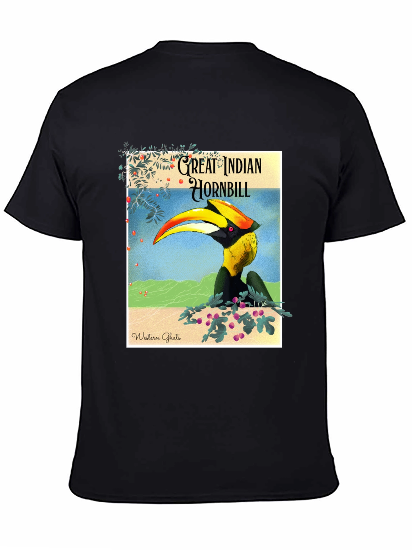 Great Indian Hornbill Graphic Tee